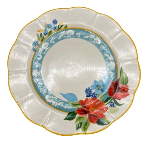 The Pioneer Woman Other - The Pioneer Woman Stoneware Floral Dinner Plate 10.5" Scalloped Edge